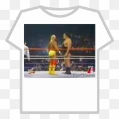 Hulk Hogan Vs Andre The Giant T - Shirt Roblox Hogan Vs Andre The Giant Png,Hulk Hogan Transparent