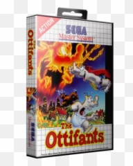 Ottifants The Rom - Sega Master System SMS Emuromnet 3d Box png