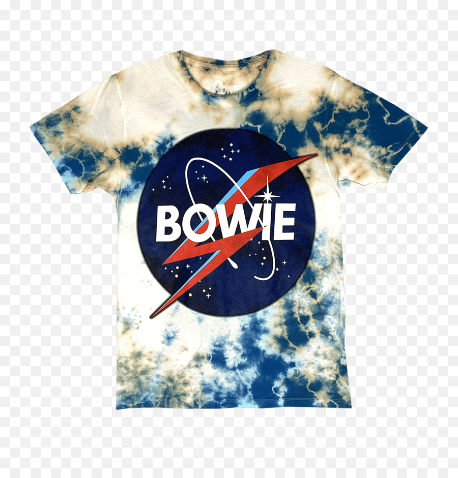 David Bowie Space Logo Tie Dye T - Short Sleeve Png,David Bowie Logo