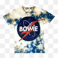 David Bowie Space Logo Tie Dye T - Short Sleeve Png,David Bowie Logo