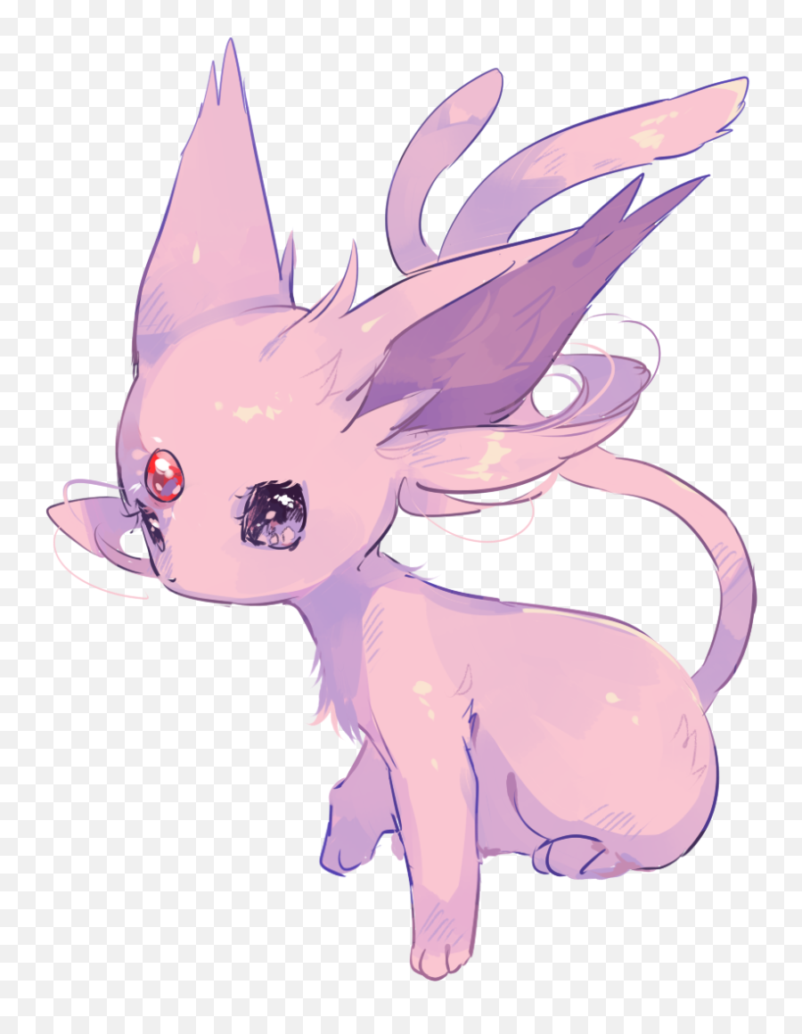 Espeon Drawn - Mythical Creature Png,Espeon Transparent