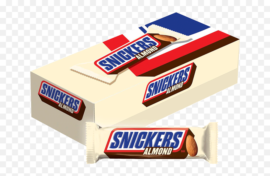 Snickers Almond Bar 24 Ct - 176 Oz U2022 Fast Shipping U2022 Low Price Snickers Png,Snickers Transparent