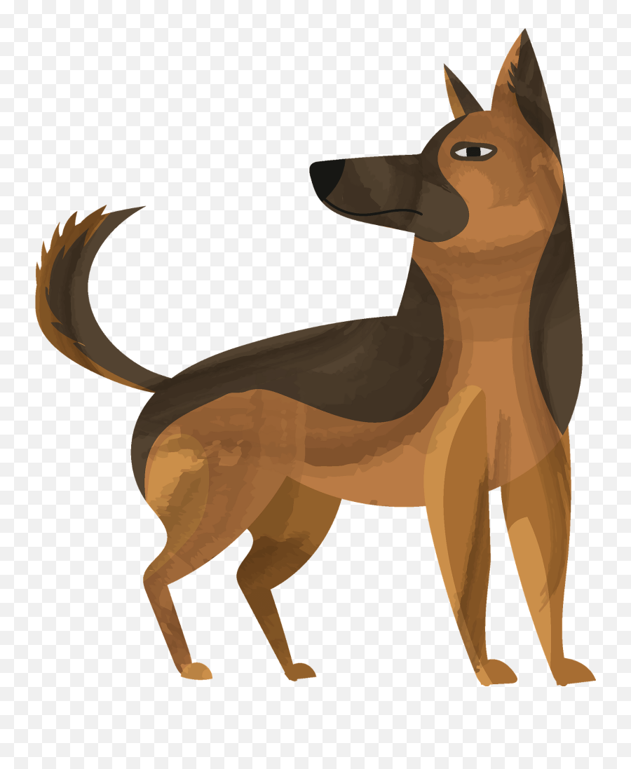 German Shepherd Clipart - Clipart Cartoon German Shepherd Png,German Shepherd Transparent