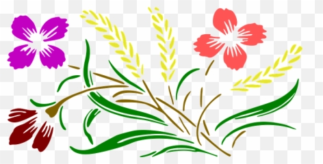 Floral Design Clipart Free Download Transparent Png - Clipart Of Flowers
