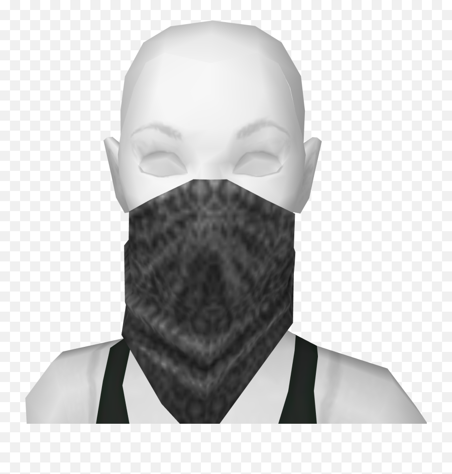 Black Bandana Mask - Female Ninja Mask Png,Black Bandana Png
