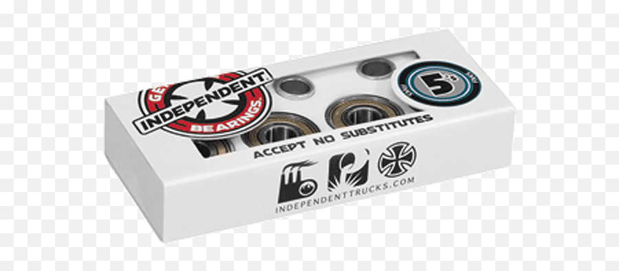 Independent 5s Abec - 5 Single Set Bearings Bearings Sports Cassette Tape Png,Independent Trucks Logo