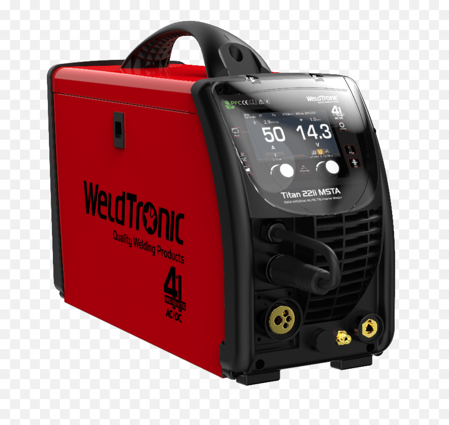 Weldtronic Titan 221i Mtsa 220amp 4in1 Acdc Pfc Mig U2013 Digital Inverter Welder - Weldtronic Png,Welder Png