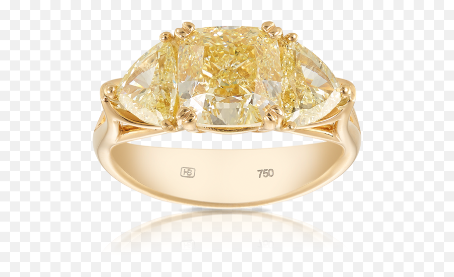 398ct Yellow Diamond Trilogy Vault Ring - Ring Png,Yellow Diamond Png