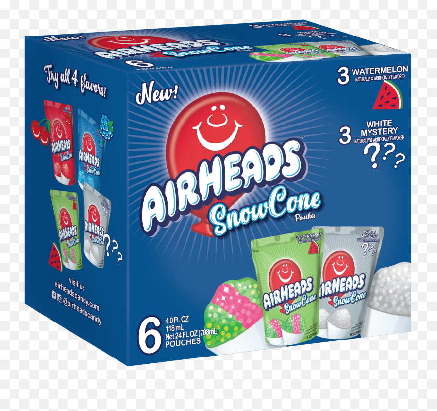 Air Heads Snow Cone 6 Pack - Household Supply Png,Snow Cone Icon