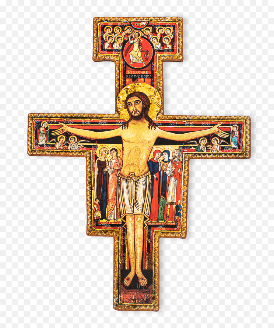 Men Necklaces San Damiano Crucifix - San Damiano Cross Png,Versace Icon Chain Necklace