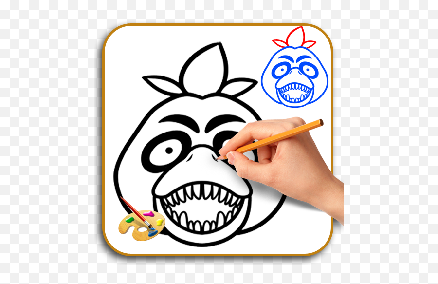 App Insights How To Draw Chicau0027s Face Fnaf Apptopia - Fnaf Chica Svg Png,Chika Icon