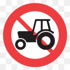 Tractors Forbidden Sign Logo Download - icon png svg No Tractor Sign