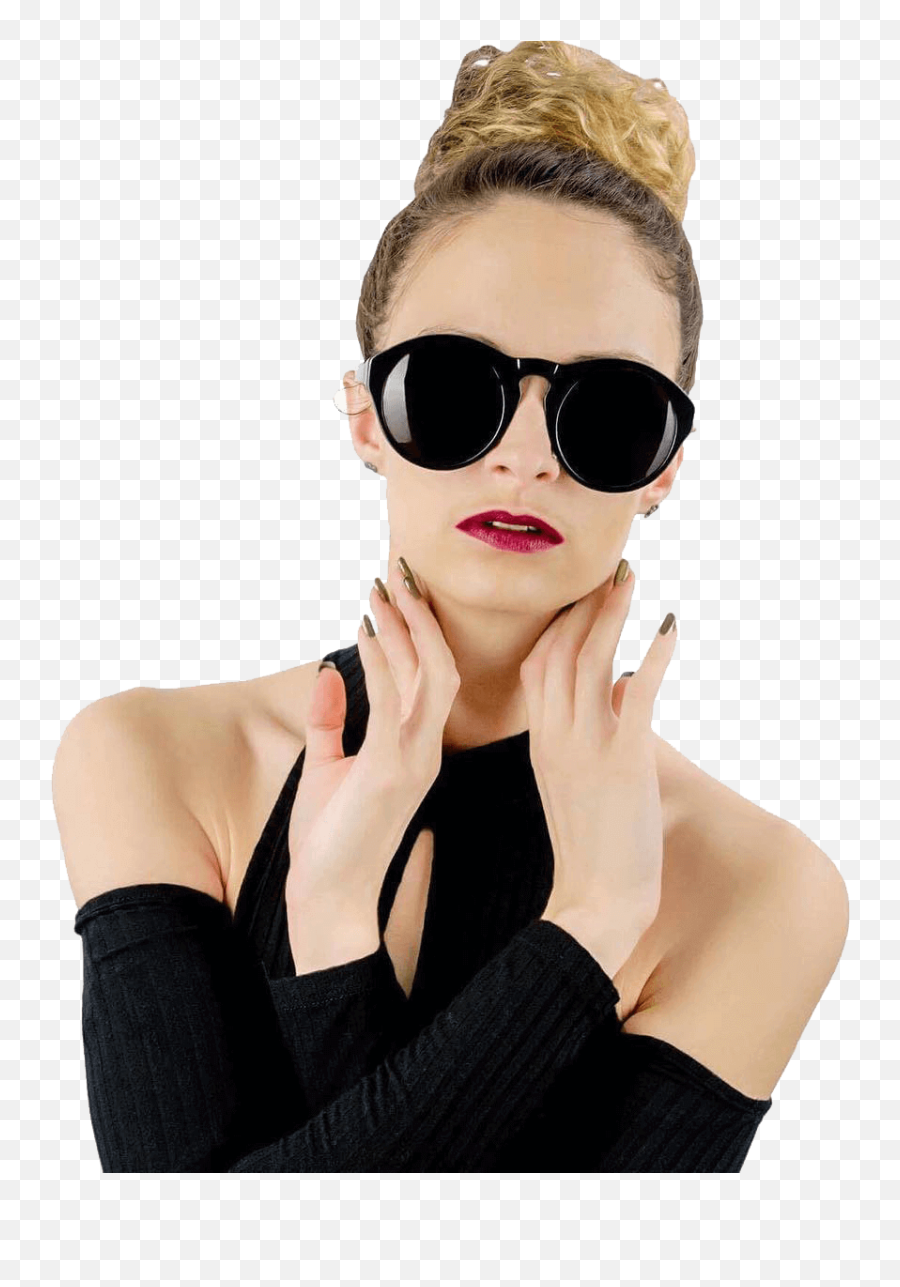 Bespoke Eyeglass Frames - Women With Sunglasses Png,Cool Sunglasses Png