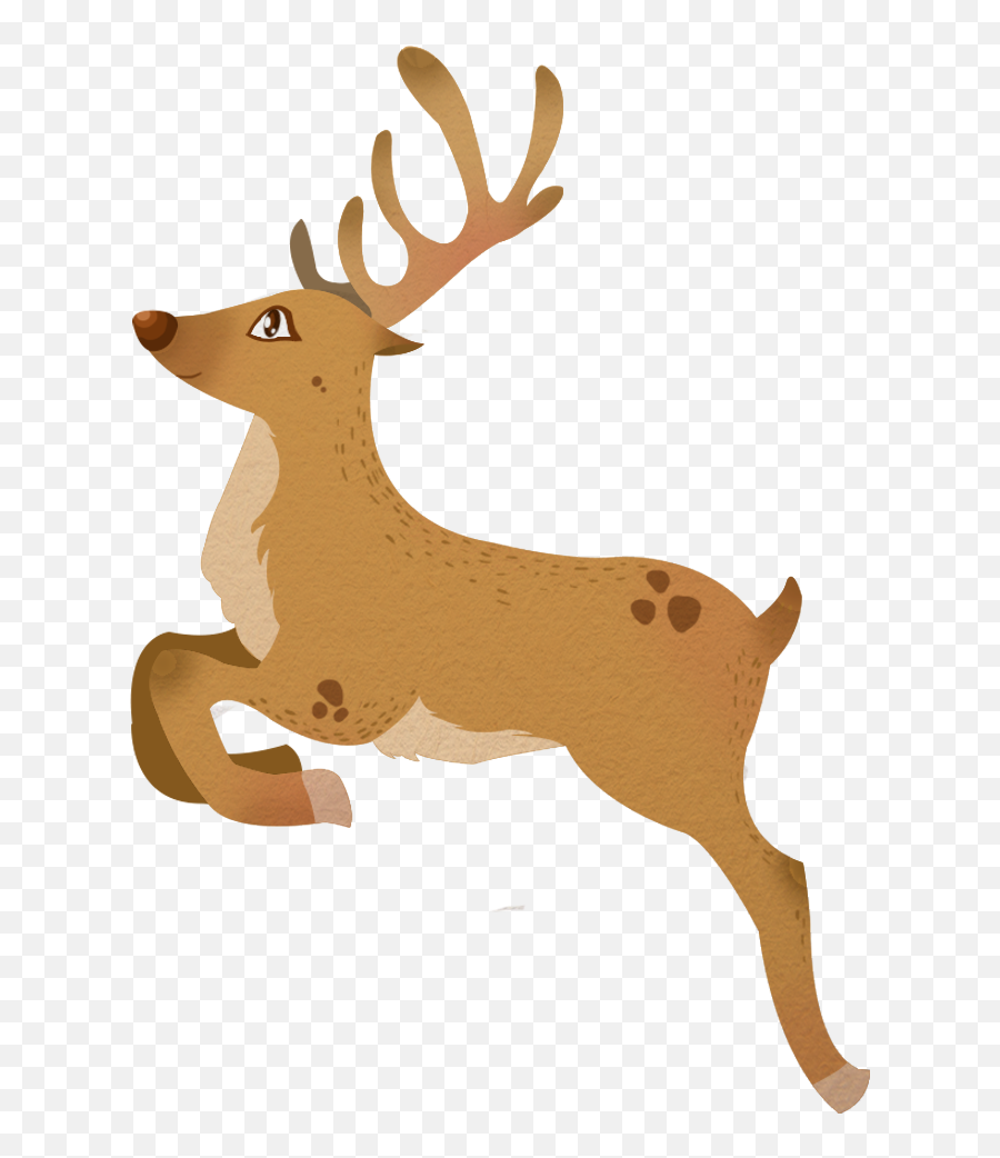 Library Of Reindeer Clip Art Pictures - Santa Claus Deer Drawing Png,Reindeer Clipart Png