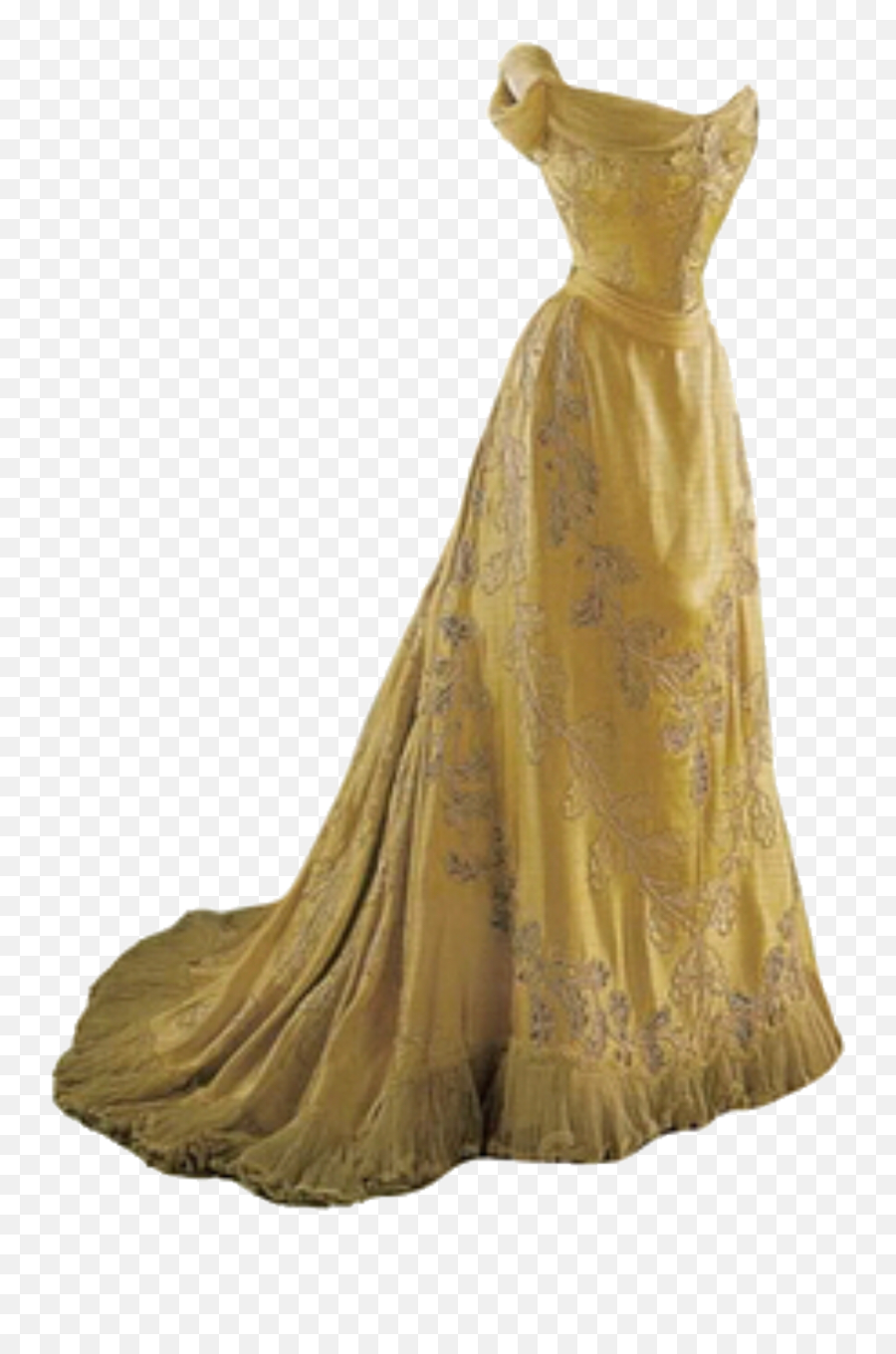 Yellow Dress Polyvore Moodboard Filler - Princess Dress Transparent Background Png,Dress Png
