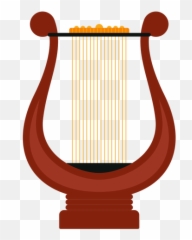 Download Free Png Lyre Musical Instrument Icon - Transparent Wooden