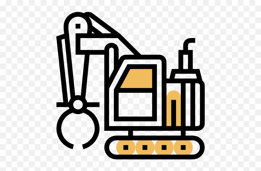 Grab Icon From Construction Vehicle Pack Style - Yellow Khimvtormet Png,Construction Icon Pack