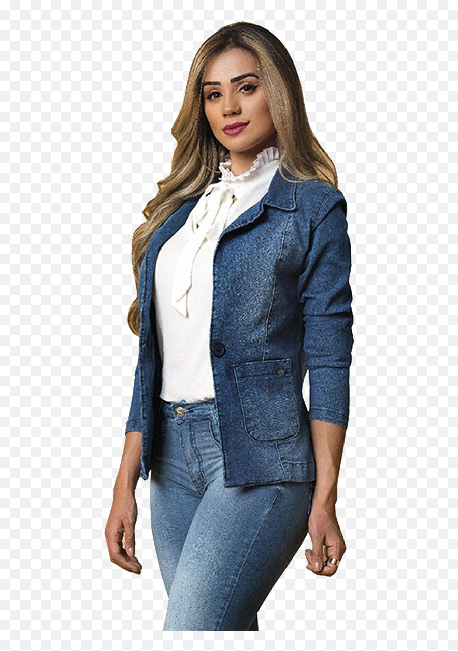 Blazer With Jeans Png Background Blue