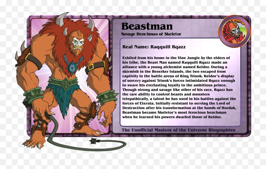 Beastman Savage Henchman Of Skeletor Masters The - Beastman Bio Png,Skeletor Png