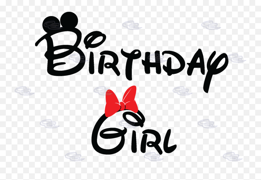 Download Minnie Mouse 1st Birthday Png - Minnie Birthday Girl Png Text,Birthday Girl Png