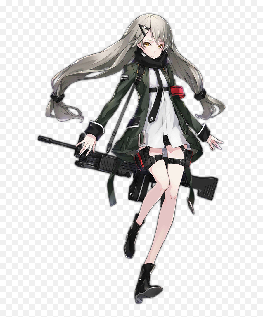 Image Result For Mg4 Girls Frontline - Grey Haired Anime Girl Png,Hot Anime Girl Png