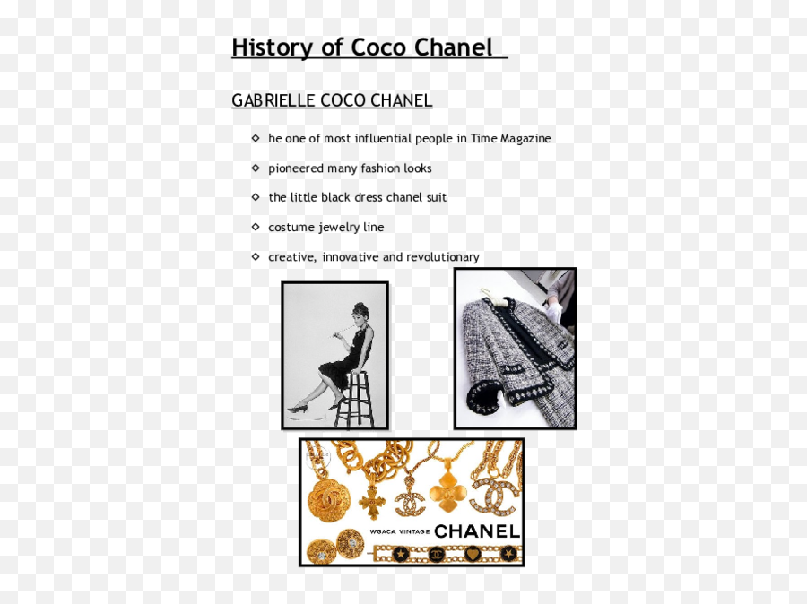 Doc Introduction To Coco Chanel Tan Cheehua - Academiaedu Coco Chanel Png,Coco Chanel Logo Png