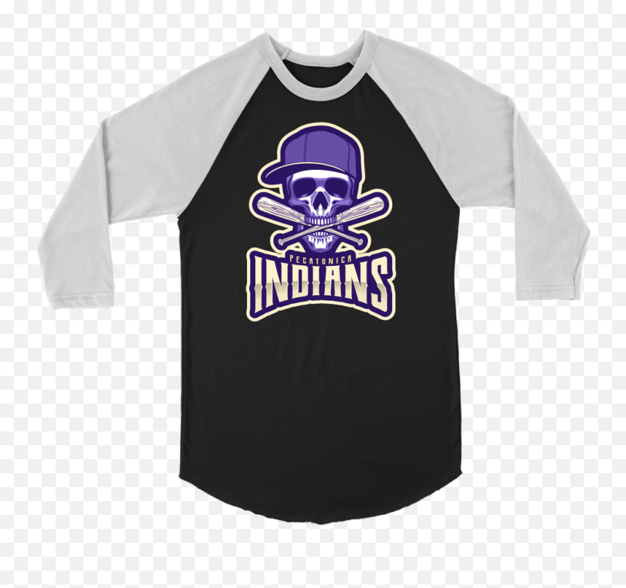 Pecatonica Indians Baseball Skull Design - Jesus Vs T Shirt Png,Indians Baseball Logo