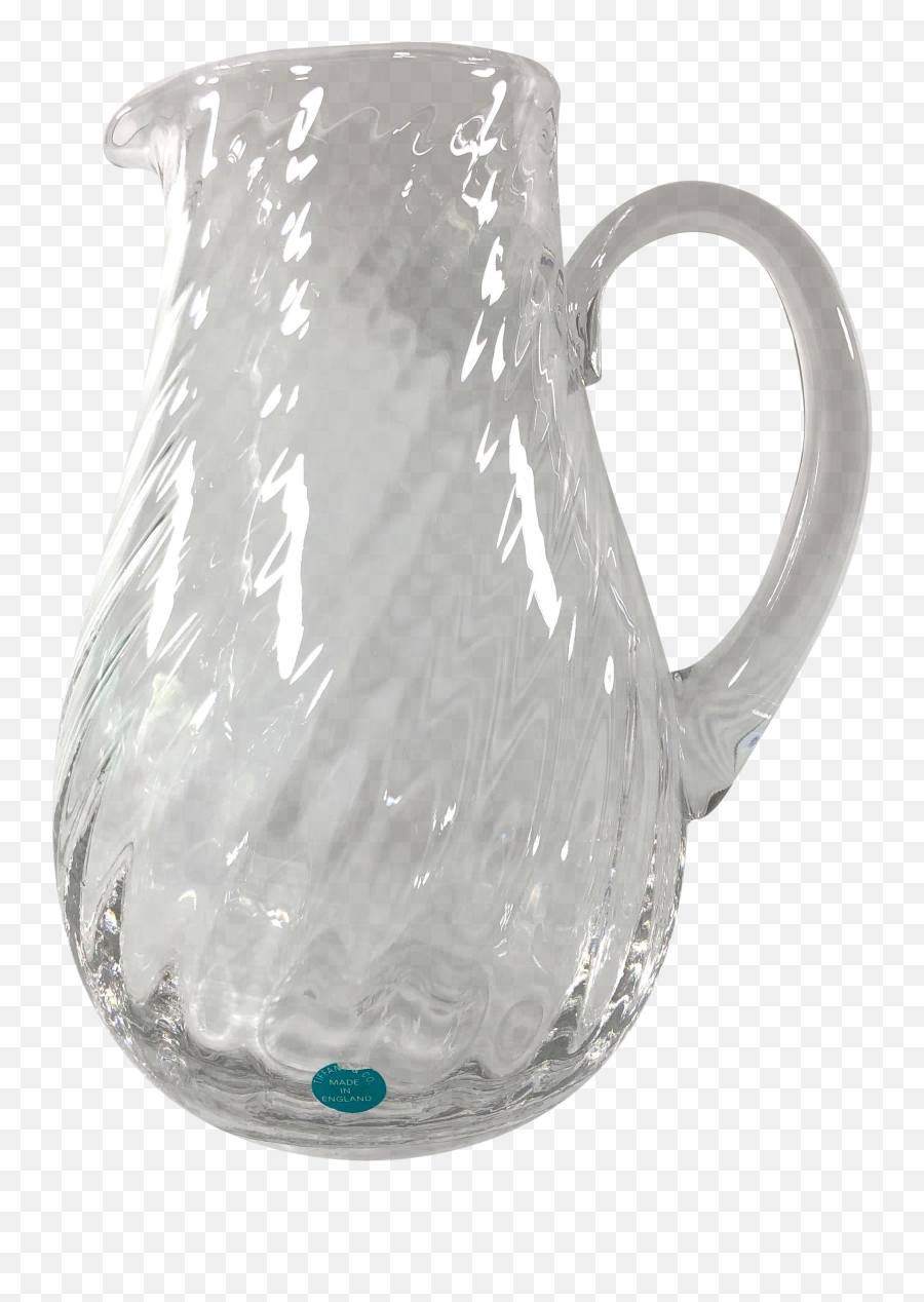 Tiffany U0026 Co Optic Swirl Water Pitcher Made In England - Jug Png,Water Pitcher Png