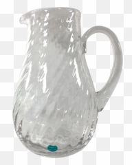 Tiffany U0026 Co Optic Swirl Water Pitcher Made In England - Jug Png,Water Pitcher Png