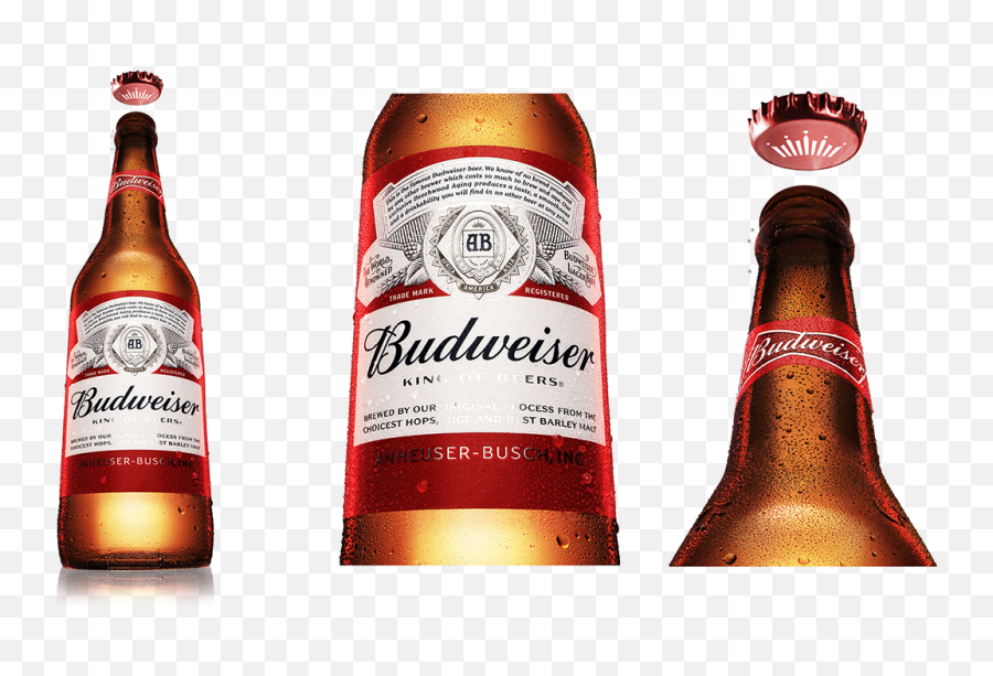 King Of Beers Budweiser - Liqueur Png,Budweiser Bottle Png
