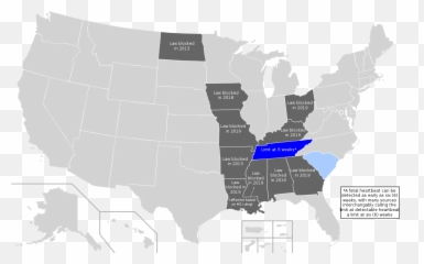 Heartbeat Bill - Wikipedia Blank Us Map png