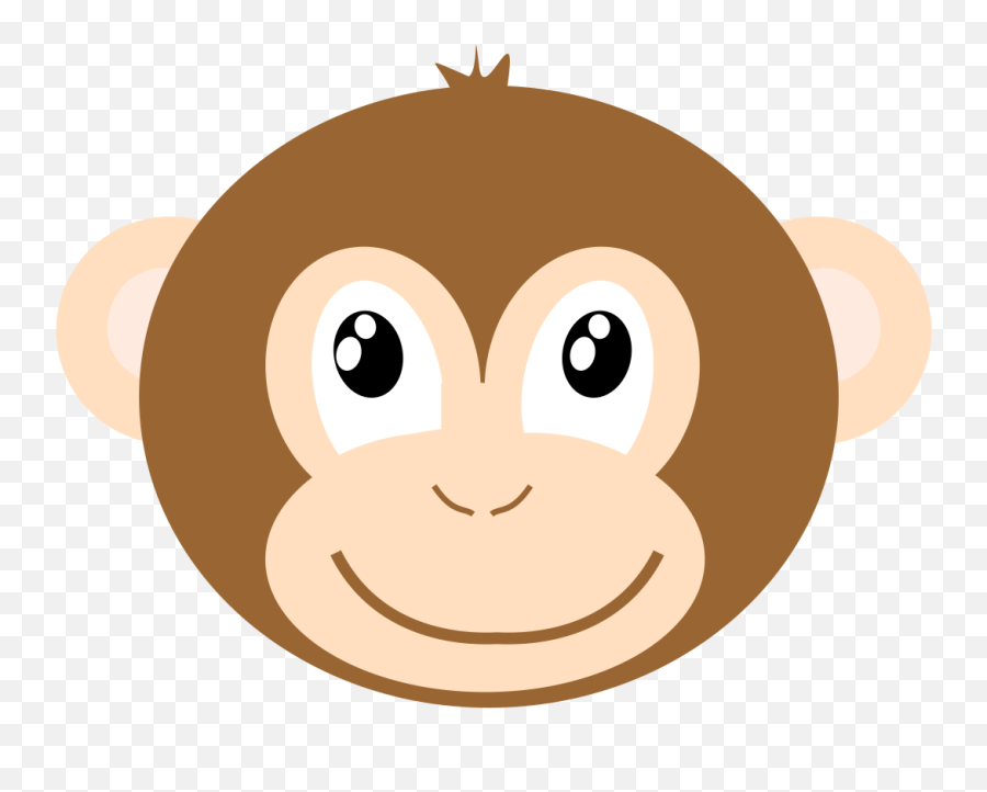 Clip Art Drawing Snout Monkey Gorilla - Baby Elephant Cartoon Happy Gorilla  Face Png,Baby Face Png - free transparent png images 