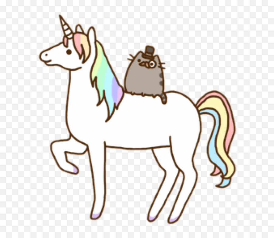 Horse Pony Pusheen Cat Tack Unicorn Hq - Pusheen Cat Unicorn Png,Pusheen Transparent