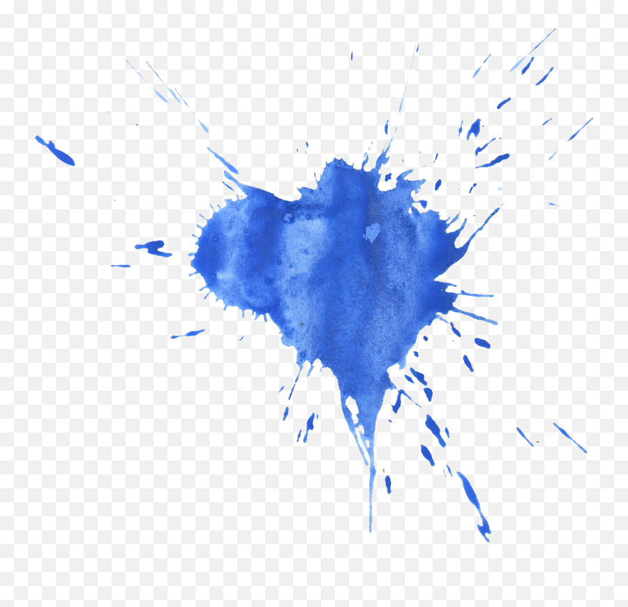 Blue Watercolor Stain Png 2 Image - Blue Paint Splash Transparent,Stain Png