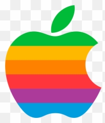Apple Logo - Retro Apple Logo Transparent Png,Apple Logo Pictures