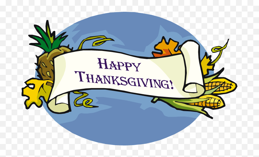 happy thanksgiving banner clip art