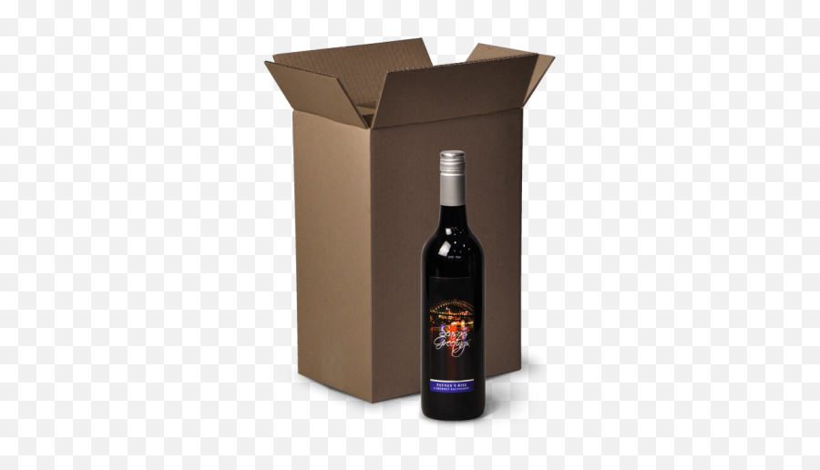 Cardboard Wine Boxes Shipping For Bottles - Wine Bottle Png,Bottle Of Wine Png
