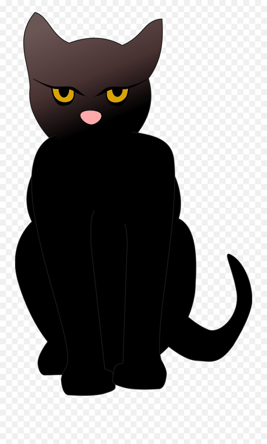 Cat Clipart Transparent Background 6 - Black Cat Clip Art Png,Cat Clipart Transparent