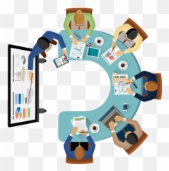 People Sitting Around A Table - Sharing Png,People Sitting At Table Png
