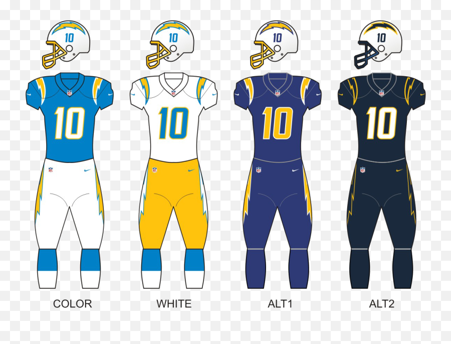 Los Angeles Chargers - Chargers Uniforms Png,La Rams Logo Png