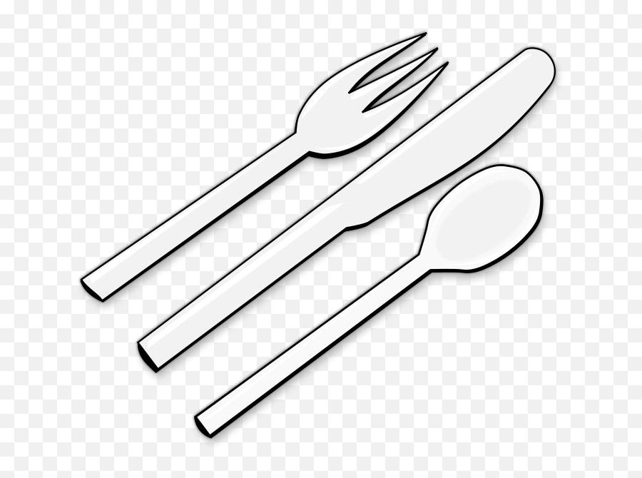 Library Of Black Royalty Free Cutlery Png Files - Clipart Cutlery,Silverware Png