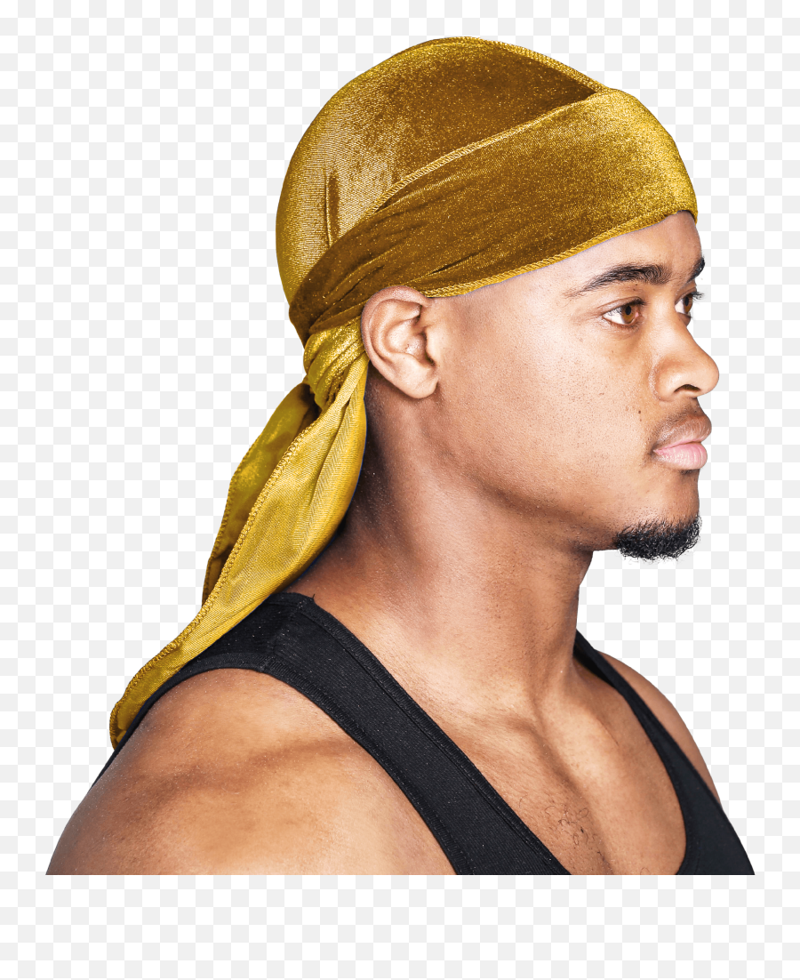 Snatched Flames Gold Velvet Durag - Orange Velvet Durag Png,Durag Png