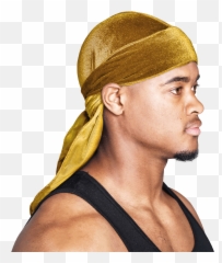 Snatched Flames Gold Velvet Durag - Orange Velvet Durag Png,Durag Png