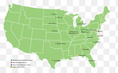 Company Profile - 7 Eleven Us Map png