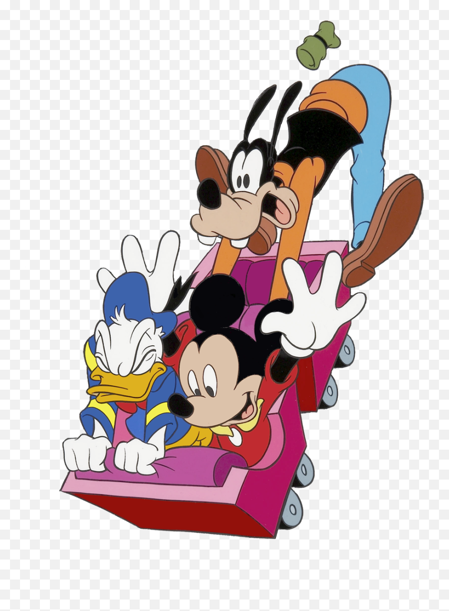 Transparent Background Roller Coaster - Mickey Mouse Cartoon Roller Coaster Png,Roller Coaster Transparent