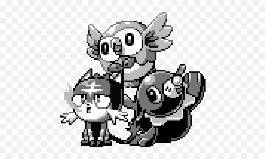 Rowlet Popplio And Litten Pokemon Drawn By - Archaeological Museum Suamox Png,Litten Png