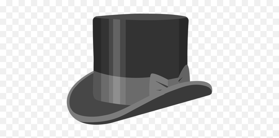 Top Hat Bow Illustration - Sombrero De Copa Animado Png,Top Hat Transparent