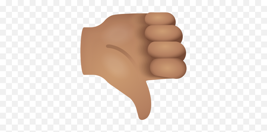 Thumbs Down Medium Skin Tone Icon - Fist Png,Bad Luck Icon