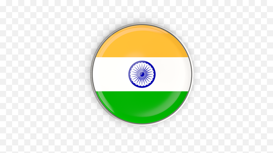 Illustration Of Flag India - India Flag Icon Round Hd India Flag Icon Png Transparent,Green Flag Icon