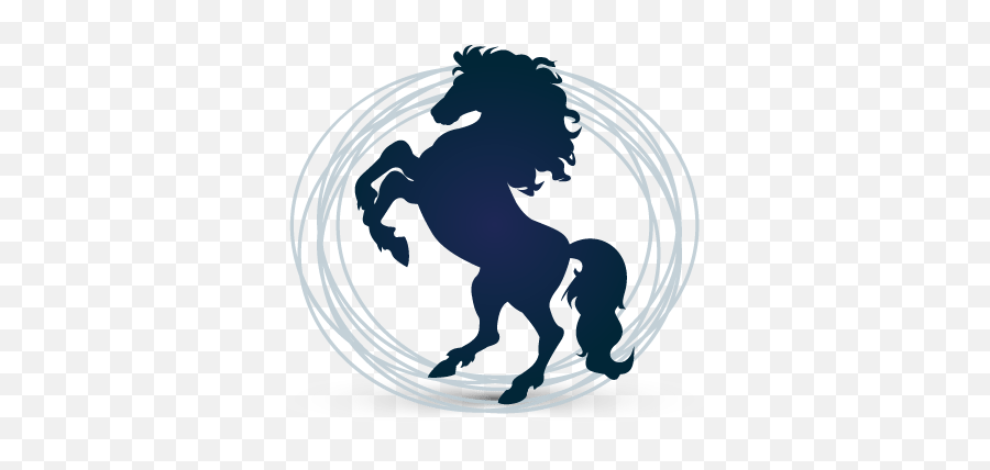 Powerful Horse Logo Design - Silhouette White Horse Png,Horse Logos